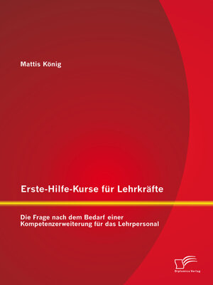 cover image of Erste-Hilfe-Kurse für Lehrkräfte